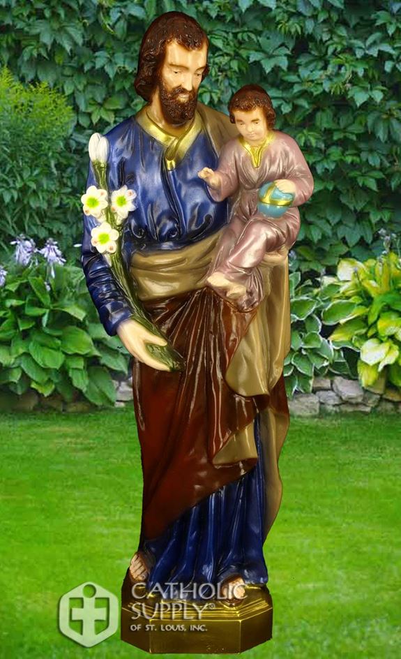 St. Joseph & Child 24" Statue, Colored