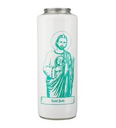 St. Jude 6 Day Bottlelight Glass Candle