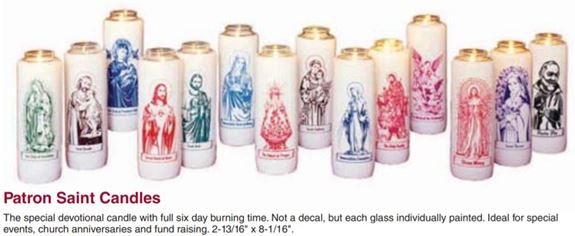 St. Jude 6 Day Bottlelight Glass Candle