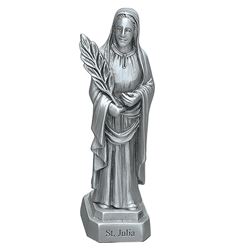 St. Julia 3.5" Pewter Statue 