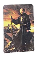 St. Junipero Serra Laminated Prayer Card 3in X 2in