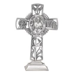 St. Matthew 5" Pewter Standing Cross