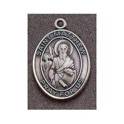 St. Matthew Oval Medal on Chain
