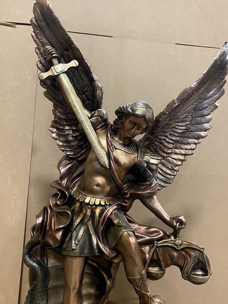 Heaven's Majesty St Michael 46" Statue, Bronze Finish