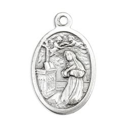 St. Rita 1" Oxidized Medal