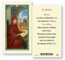 St. Robert Laminated Holy Card