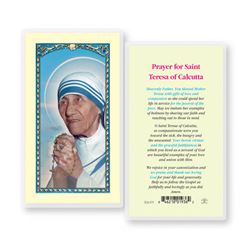 St. Teresa Of Calcutta Laminated Holy Card