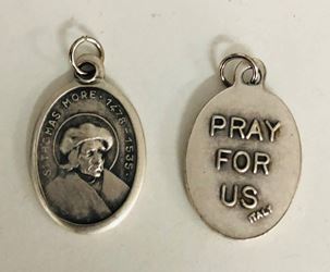 St. Thomas More 1" Oxidized Medal 