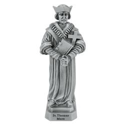 St. Thomas More 3.5" Pewter Statue 