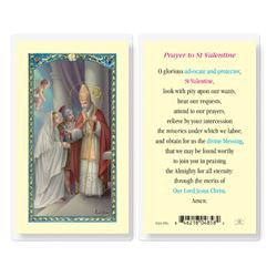 Saint Valentine Holy Card