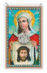 St. Veronica Pendant and Holy Card Set