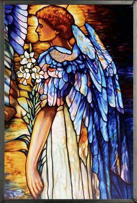 Stain Glass Resurrection Angel, 8.5" x 12"
