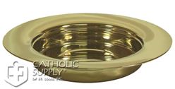Stainless Steel Communion Stackable Bread Plate - Gold Finish