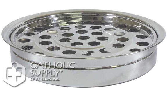 Stainless Steel Stackable Communion Cup Tray - Silver Finish