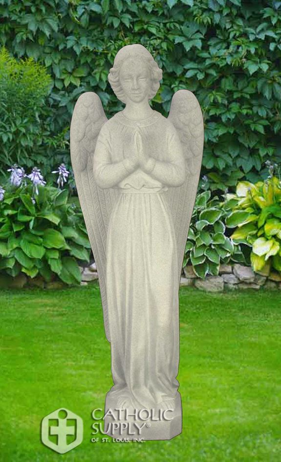 Standing Angel 24" Statue, Granite Finish