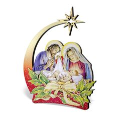Star of Bethlehem 2.5" Wooden Nativity Ornament