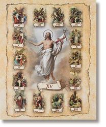 Stations Of The Cross Poster 19" X 27"  