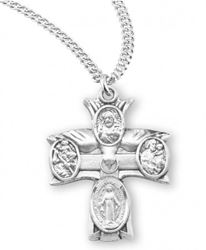 Sterling Holy Spirit 4-Way On 20" Chain