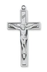 Sterling Silver Crucifix Pendant on 24" Chain  