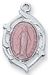 Sterling Silver Pink Miraculous Medal