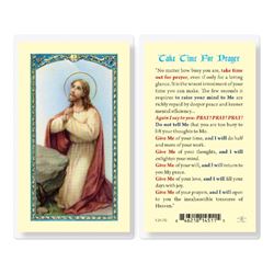 Take Time For Prayer Laminated Prayer Card