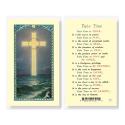 Take Time Laminated Prayer Card