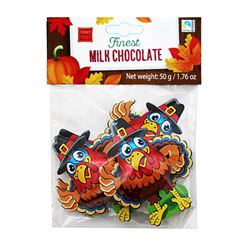 Thanksgiving Turkey Chocolates, PKG/4