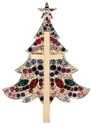 The Christmas Cross Lapel Pin