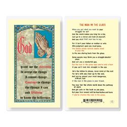 The Man In The Glass Laminated Prayer Card
