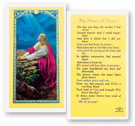 The Power Of Prayer Laminated Prayer Card