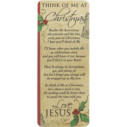 Think of Me at Christmas Bookmark