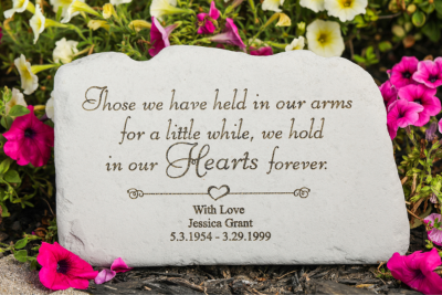Those We Have Held Personalized Memorial Garden Stone