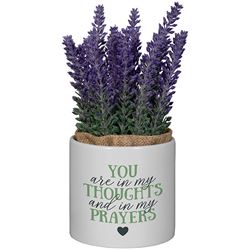 Thoughts and Prayers Planter with Flowers