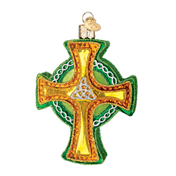 Trinity Cross Glass Ornament