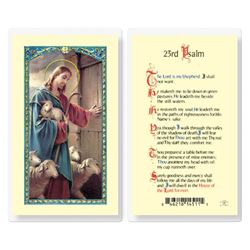 Twenty Third Psalm Laminated Prayer Card