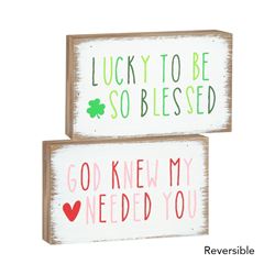 Valentines Irish Reversible Box Sign