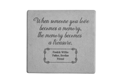When Someone You Love Becomes a Memory Personalized Memorial Garden Stone