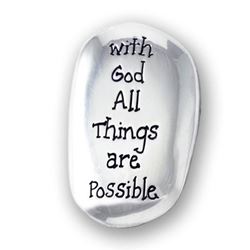 With God All Things Are Possible Thumb Stone