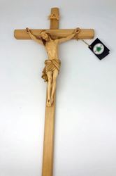 Wood Carved 19" Wall Crucifix from Italy