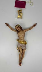 Wood Carved Hand Painted 10" Corpus for Crucifix Made In Italy