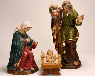 WOODCARVED HOLY FAMILY  © Copyright Catholic Supply of St. Louis, Inc.  All Rights Reserved   