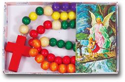 BOXED WOODEN KIDDIE ROSARY