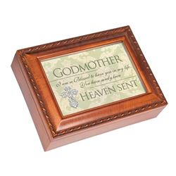 Woodgrain Godmother Music Box Plays, How Great Thou Art 