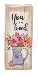 You Are Loved Block Plaque