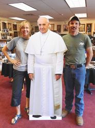 Pope Francis Standing Cut-Out for Selfies