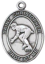 St. Christopher Sports Medal-Rollerblading