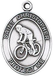 St. Christopher Sports Medal-Biking