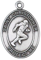 St. Christopher Sports Medal-Football