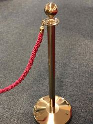 Brass Crowd Control Stanchion Post